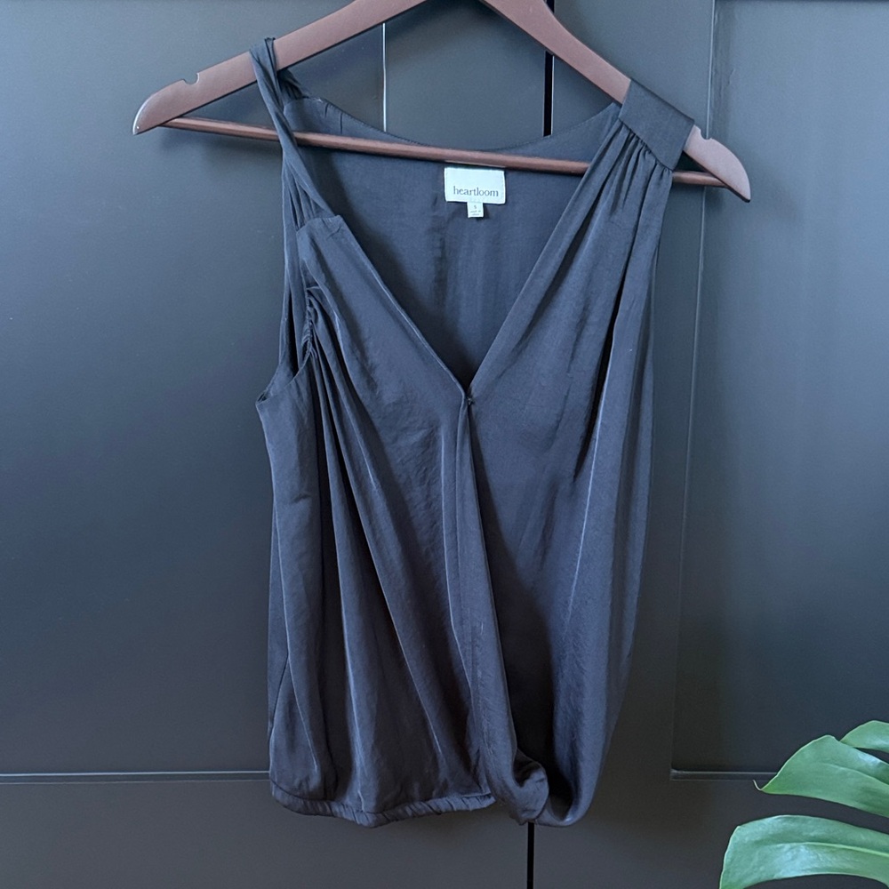 Heartloom Asymmetrical Black Women's Top